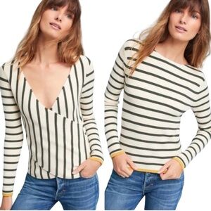 Anthropologie Moth Glyn Wrap Sweater Size Medium